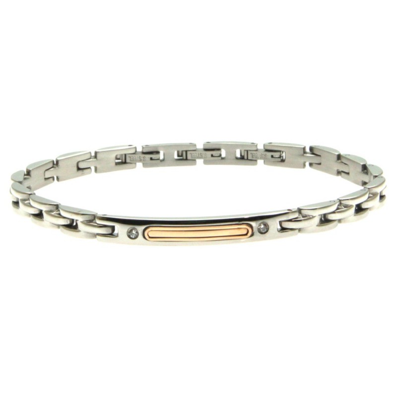 bracciale uomo acciaio