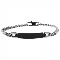 bracciale grumetta con piastra in acciaio