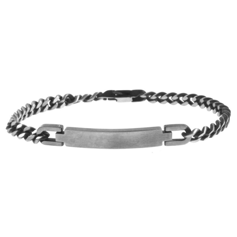 bracciale grumetta con piastra in acciaio