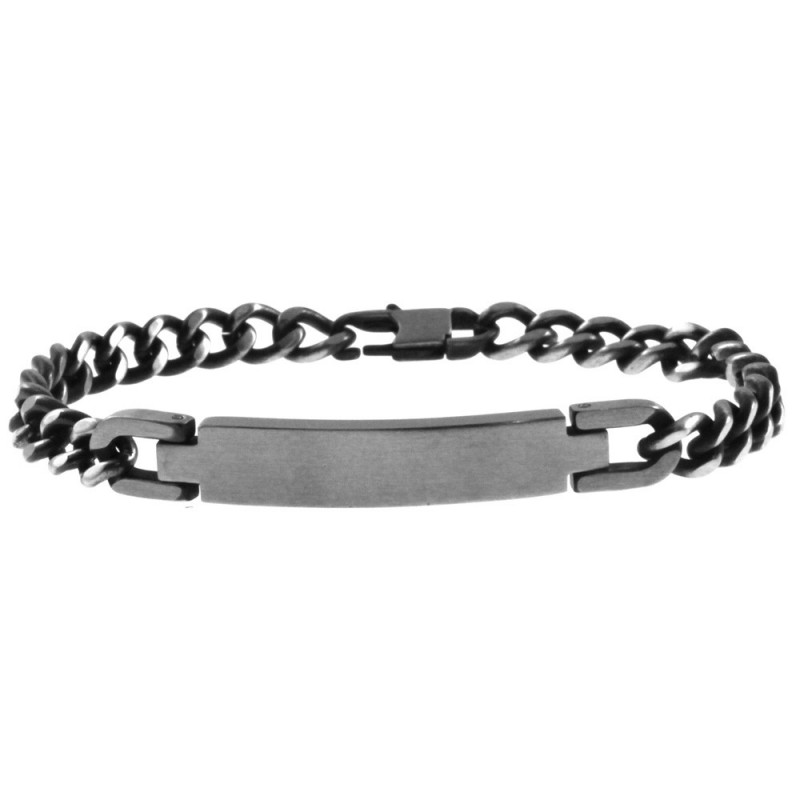 bracciale grumetta con piastra in acciaio