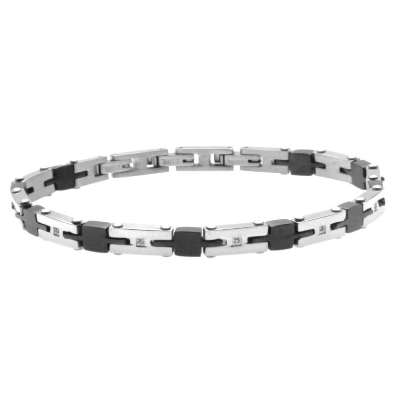 bracciale uomo acciaio