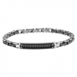 bracciale uomo ceramica acciaio