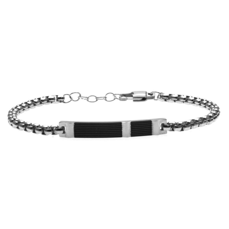 bracciale uomo acciaio