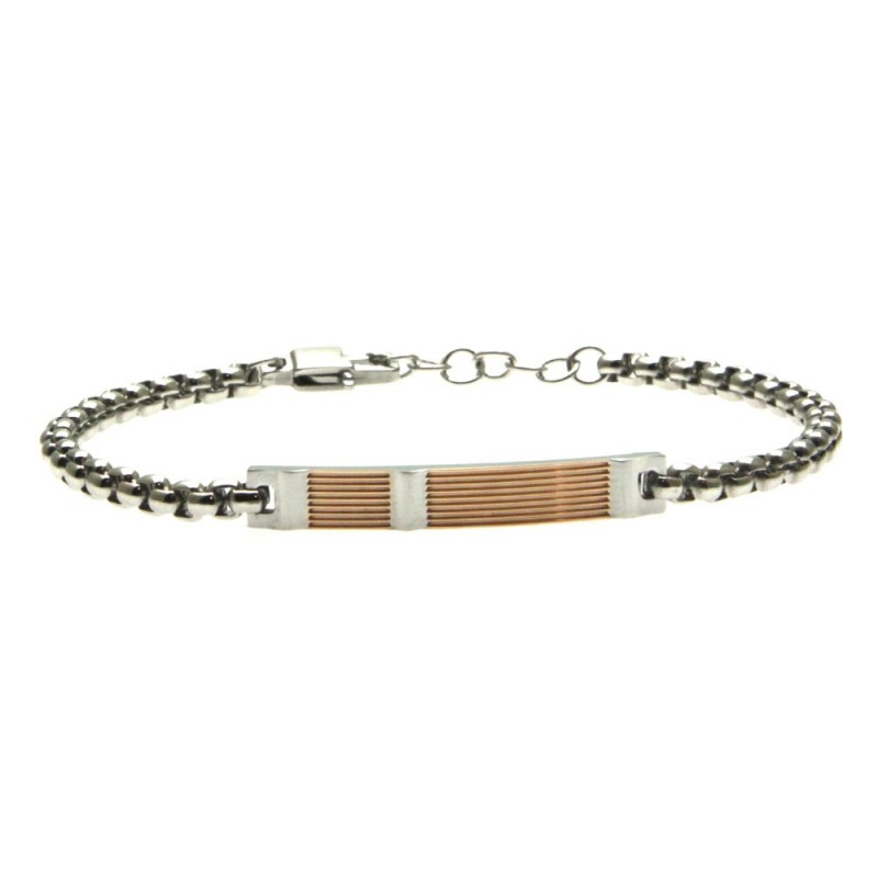 bracciale uomo acciaio