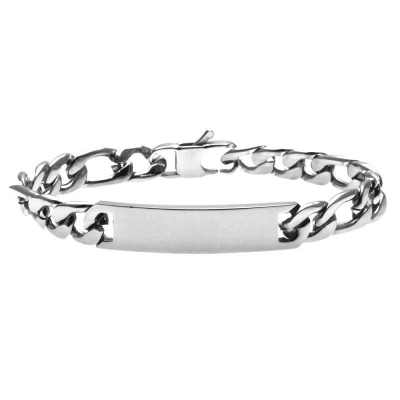 bracciale grumetta con piastra in acciaio