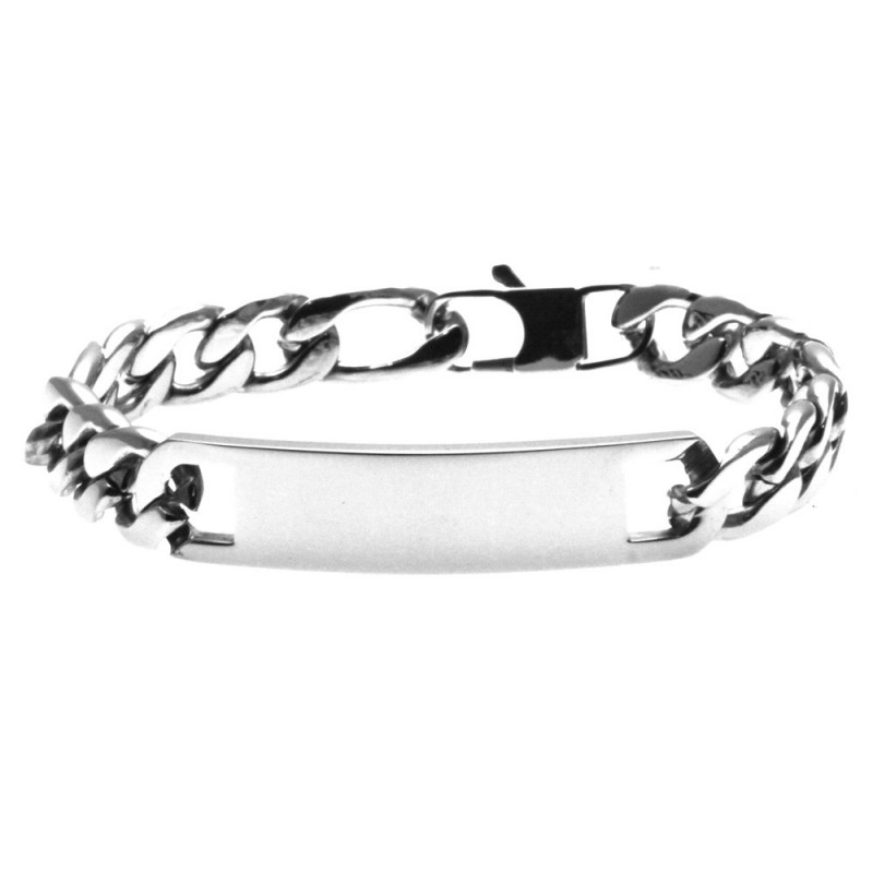 bracciale grumetta con piastra in acciaio