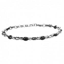 bracciale uomo catena marinara in acciaio