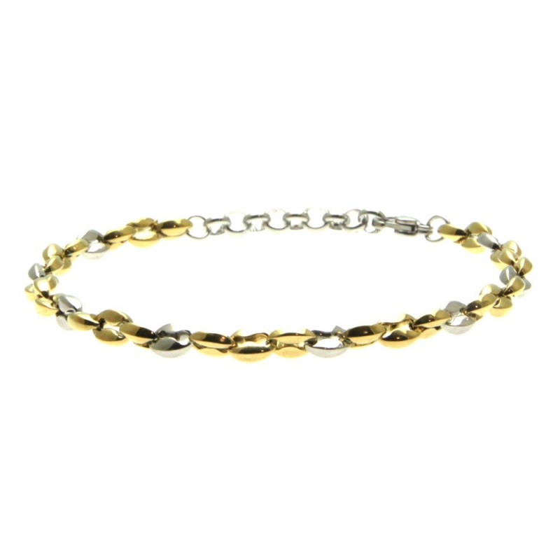 bracciale uomo catena marinara in acciaio