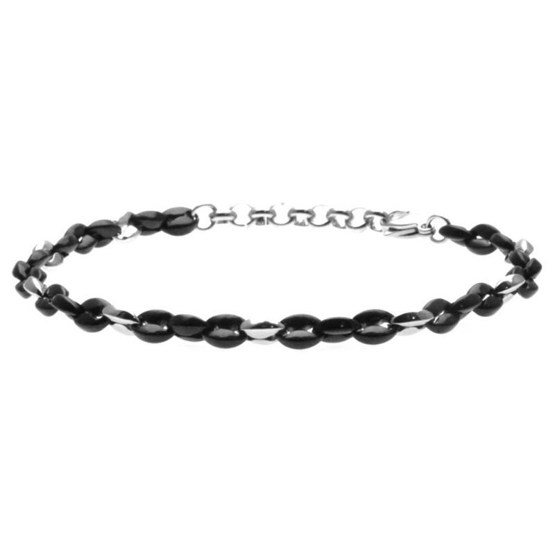bracciale uomo catena marinara in acciaio