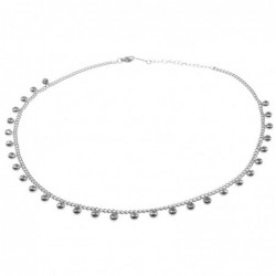 girocollo donna in acciaio con strass