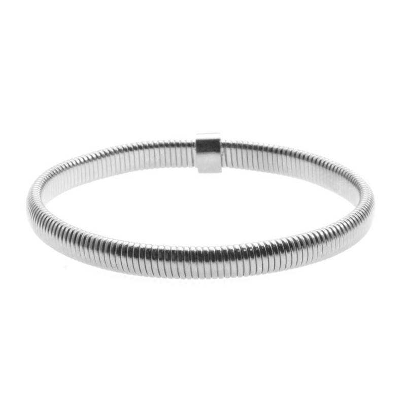 bracciale donna acciaio elastico a serpentina