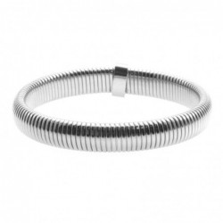 bracciale donna acciaio elastico a serpentina