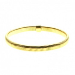 bracciale donna acciaio elastico a serpentina