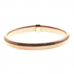 bracciale donna acciaio elastico a serpentina