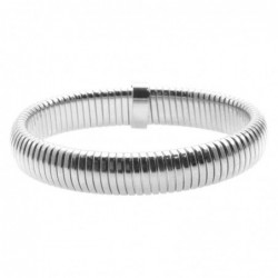 bracciale donna acciaio elastico a serpentina