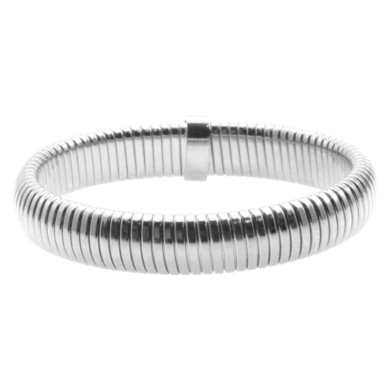 bracciale donna acciaio elastico a serpentina