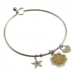 bracciale quadrifoglio donna rigido