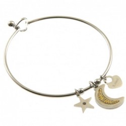 bracciale luna donna rigido