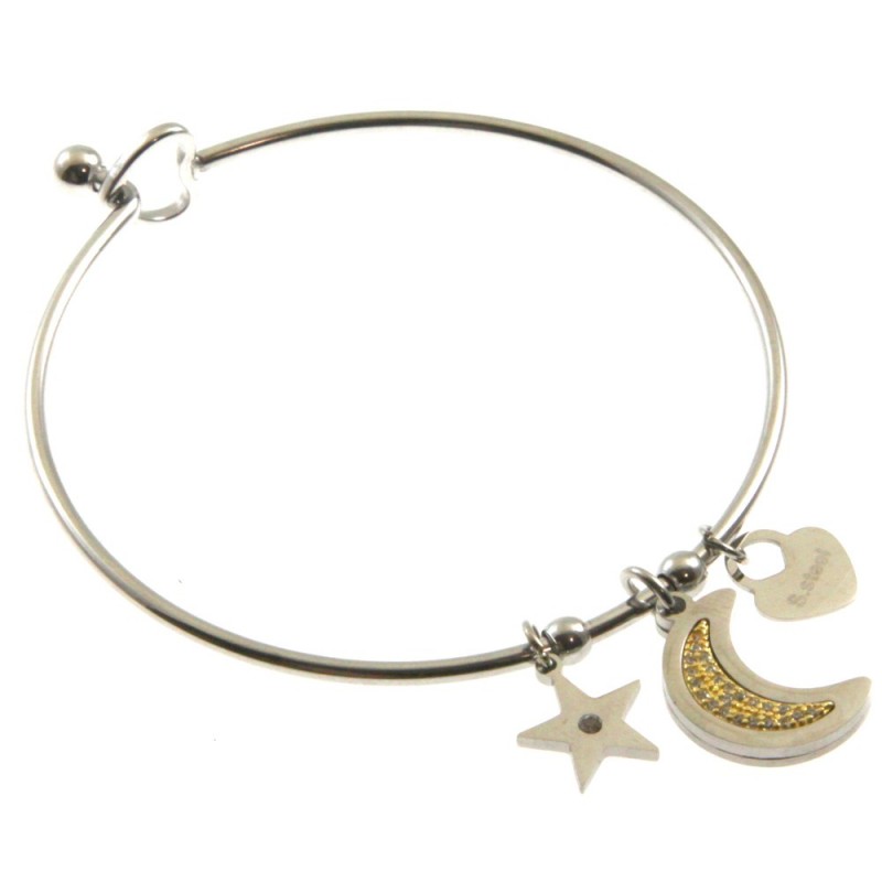 bracciale luna donna rigido