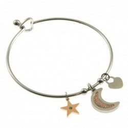 bracciale luna donna rigido