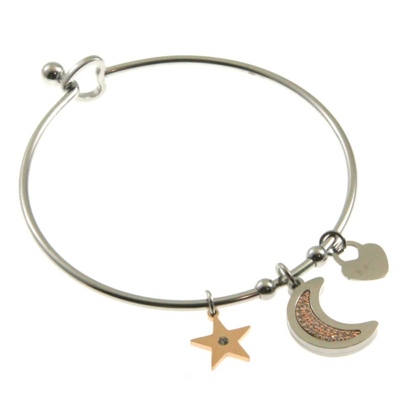 bracciale luna donna rigido