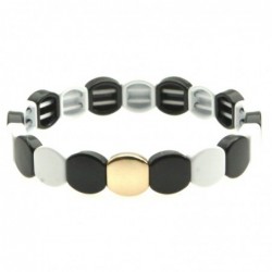 bracciale donna resina e acciaio colorato