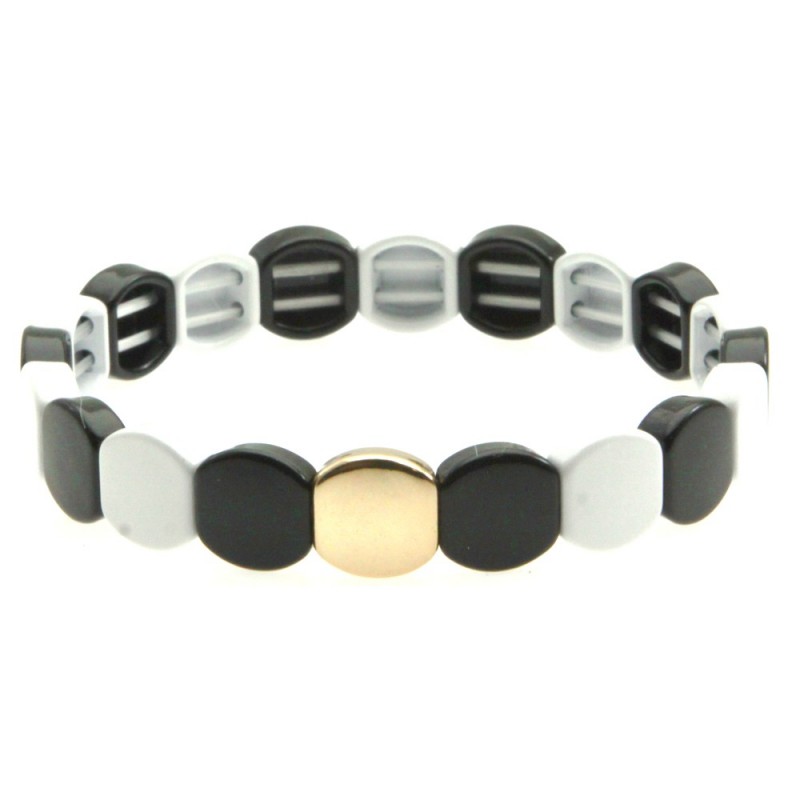 bracciale donna resina e acciaio colorato