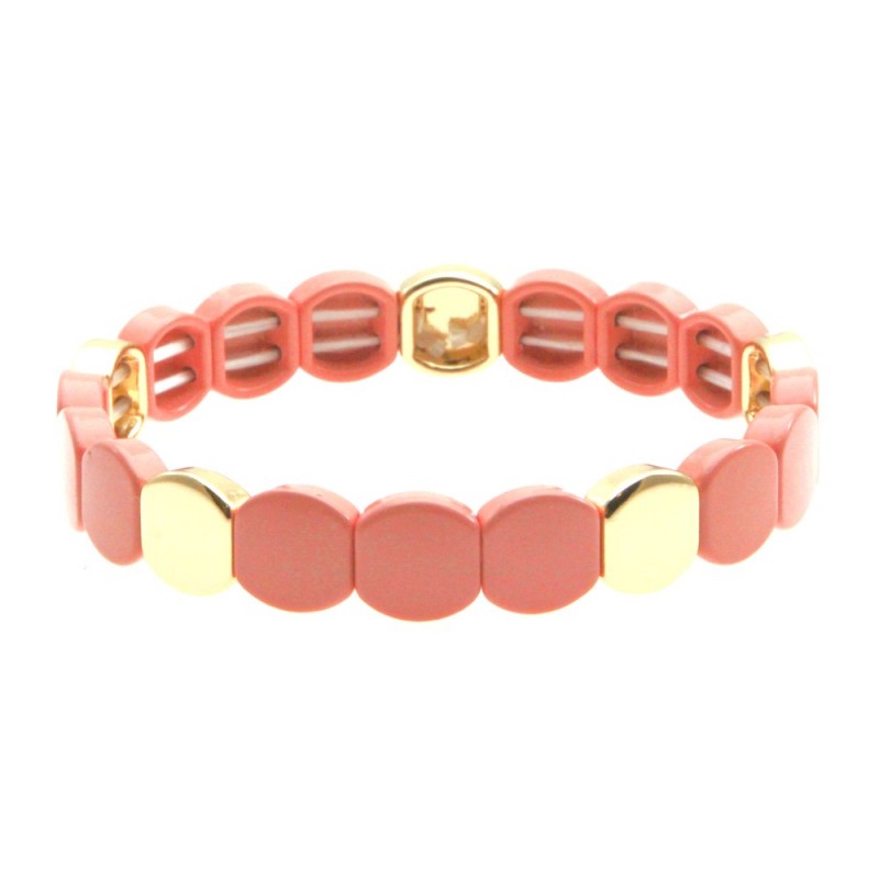 bracciale donna resina e acciaio colorato