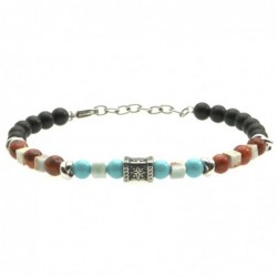 bracciale uomo pietre e rosa dei venti