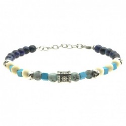 bracciale uomo pietre e timone