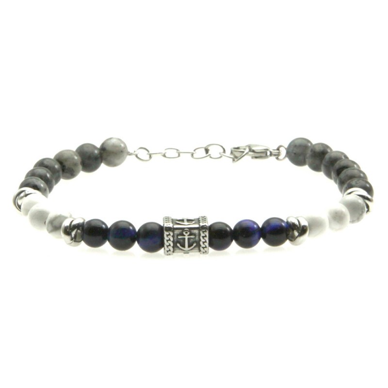 bracciale uomo pietre e ancora