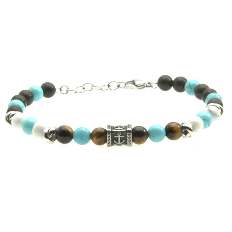 bracciale uomo pietre e ancora