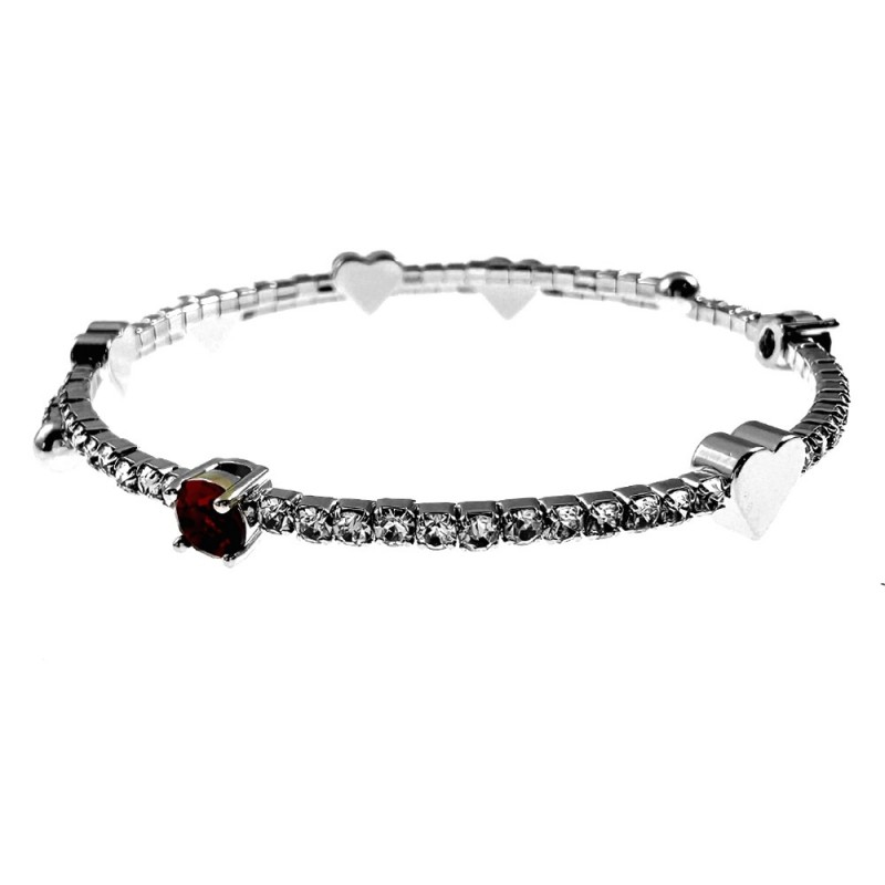bracciale tennis donna rigido