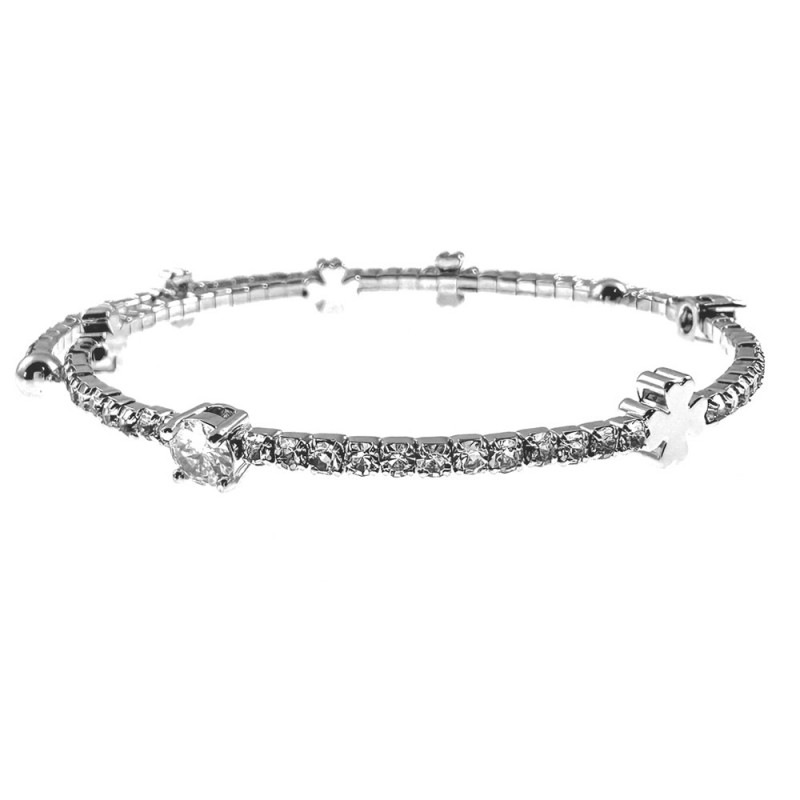 bracciale tennis donna rigido