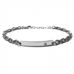 bracciale uomo acciaio maglia marinara