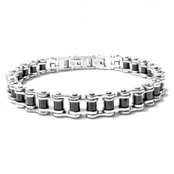 bracciale catena moto uomo acciaio
