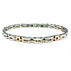 bracciale acciaio uomo e strass