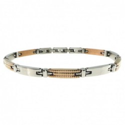 bracciale uomo acciaio elemnti a quadratini