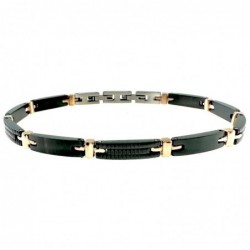 bracciale uomo acciaio elemnti a quadratini