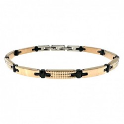 bracciale uomo acciaio elemnti a quadratini