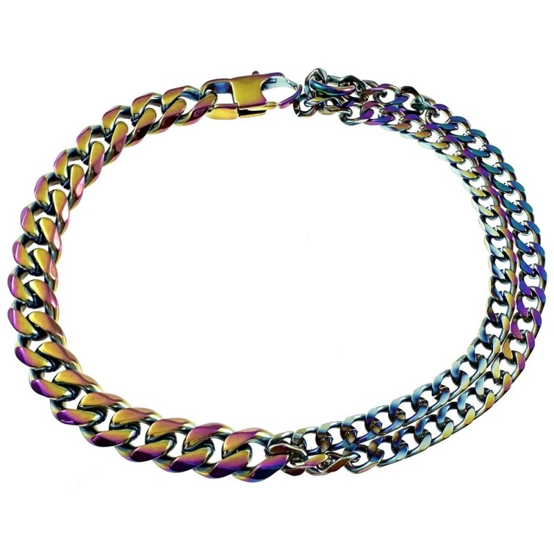 bracciale grumetta colorazione rainbow
