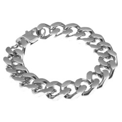 bracciale uomo groumette in acciaio