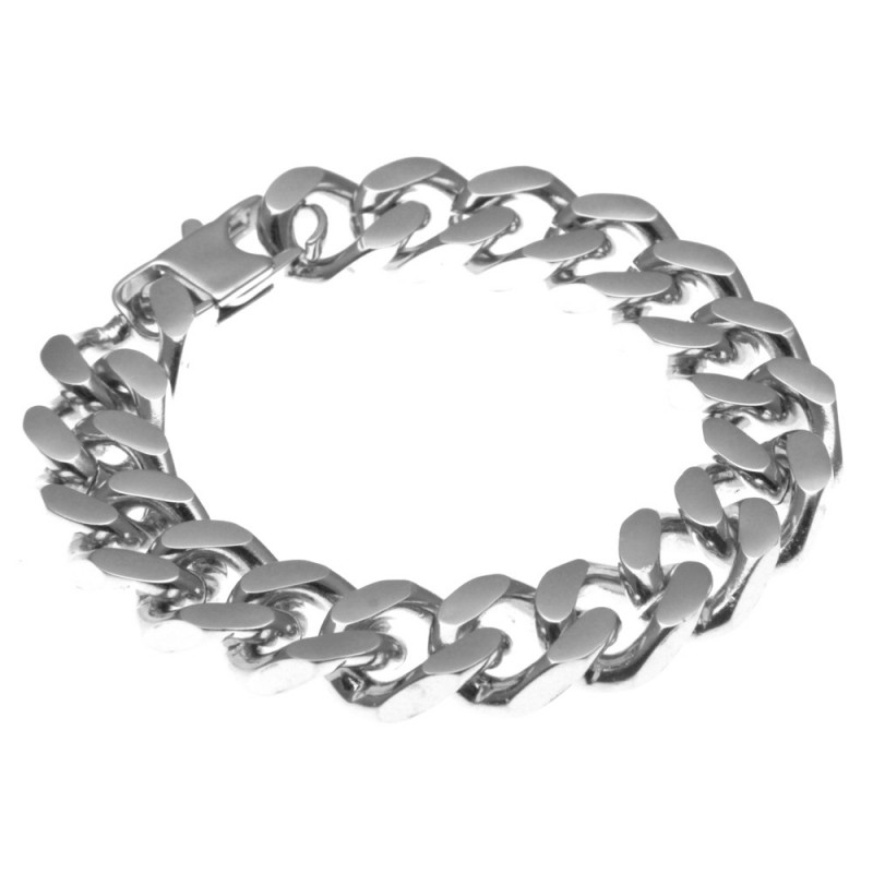 bracciale uomo groumette in acciaio