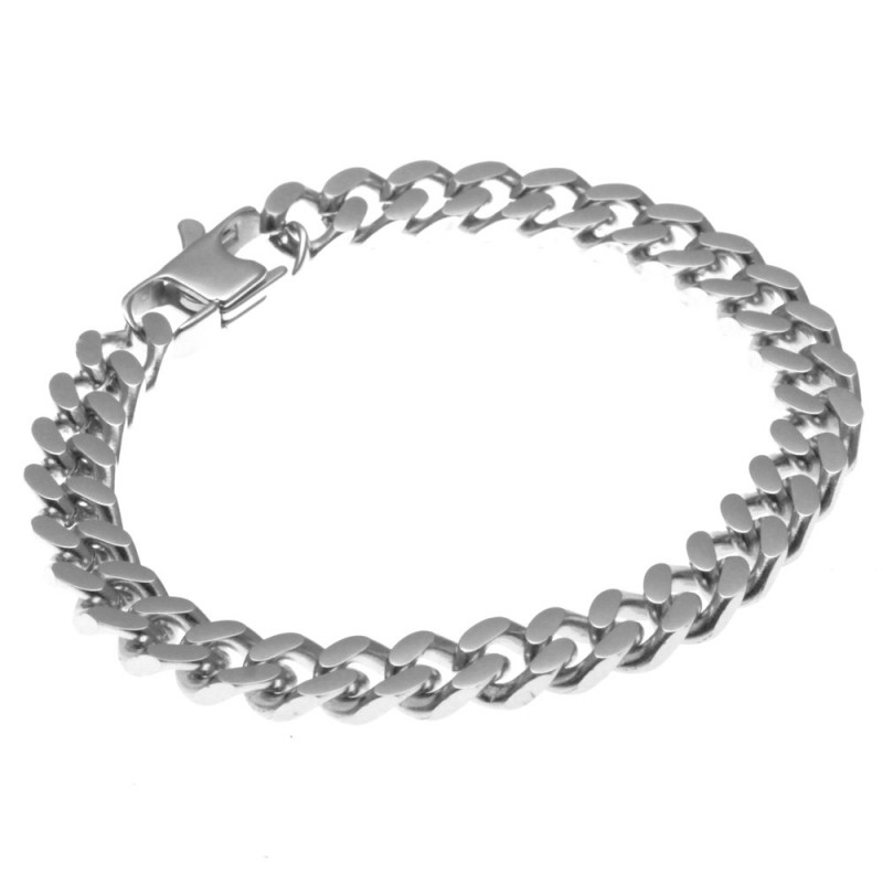bracciale uomo groumette in acciaio