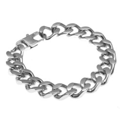 bracciale uomo groumette in acciaio