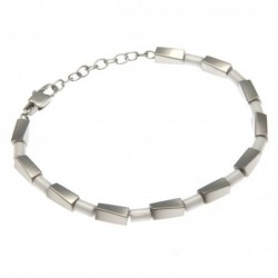 bracciale uomo acciaio e ceramica
