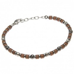 bracciale uomo pietre dure e acciaio