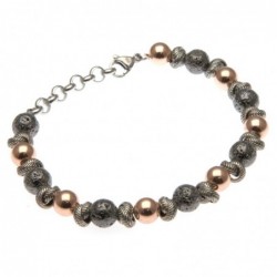 bracciale uomo pietre dure e acciaio