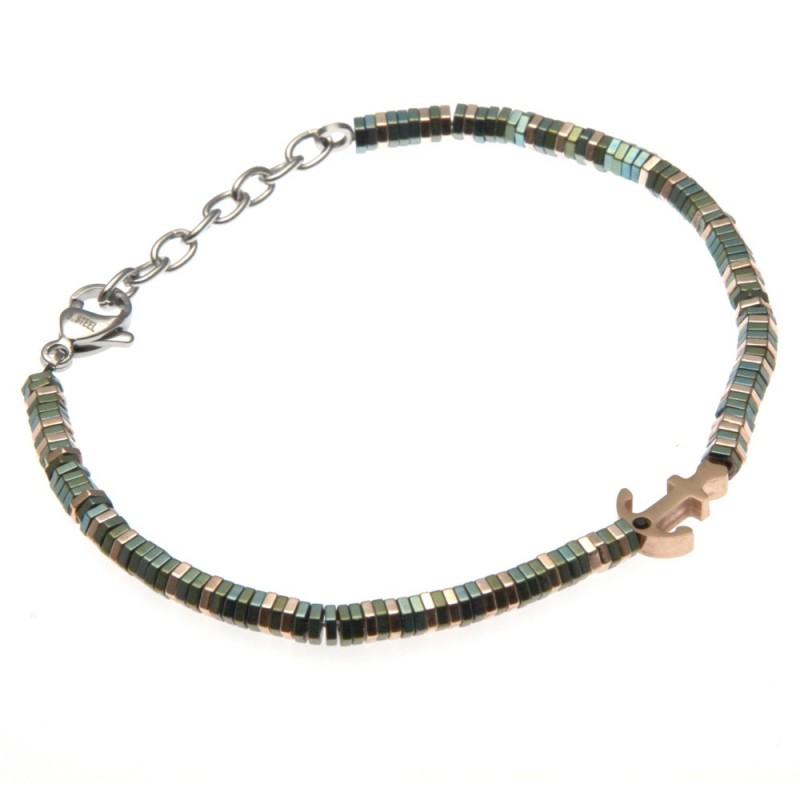 bracciale uomo ancora in acciaio