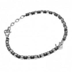 bracciale uomo ancora in acciaio
